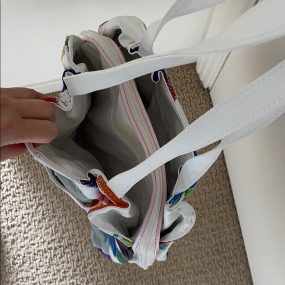 VINTAGE COLORFUL SHOULDER BAG PURSE HANDBAG PURSE, Very Vintage - Picture 15 of 16